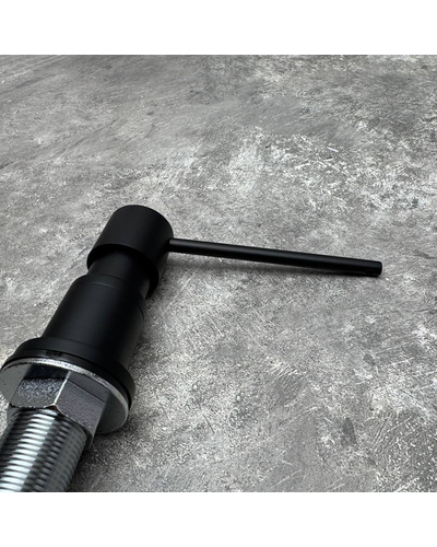 Дозатор для рідкого мила врізний Koer SDB-01-05 чорний (300 мл) (KR5626)