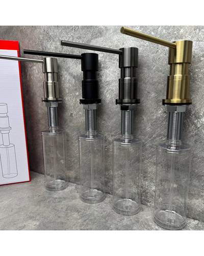 Дозатор для рідкого мила врізний Koer SDB-01-02 колір нерж.сталі (300 мл) (KR5625)