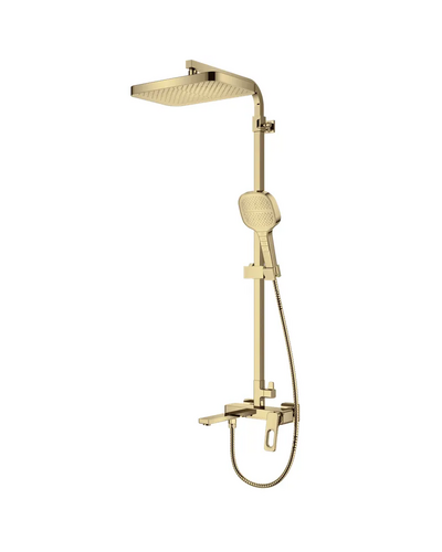 Душова система зі змішувачем Koer KB-56031-12 3 функціі (матове золото) (KR5974)