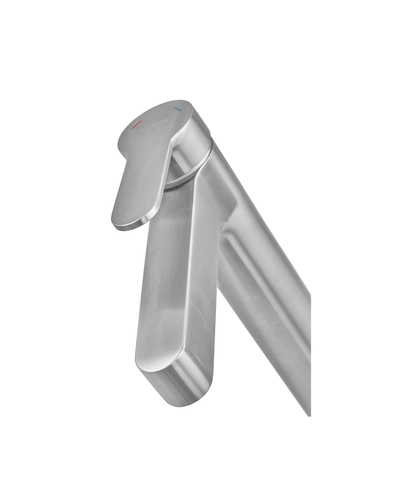 Смеситель для умывальника Koer KI-11016-02 высокий (из нерж. стали) (Цвет нерж) (KR4790)