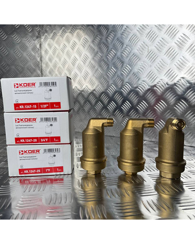 Повітровідвідник автоматичний Koer KR.1247-20 - 3/4 F 25 бар латунь (KR5856)