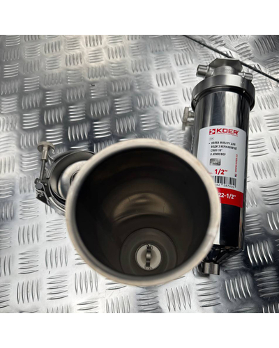 Колба фильтра для воды из нержавеющей стали Koer KV-22-3/4 8 атм. 3/4 (KR5875)