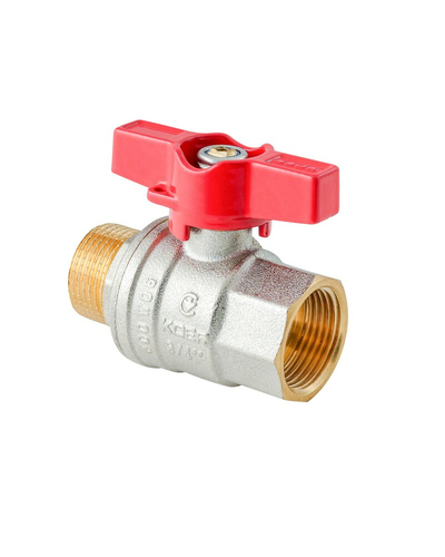Кран шаровой ГШМ Koer Extreme KE.218-20 - 3/4" FM ручка "бабочка" красная (KR5760)