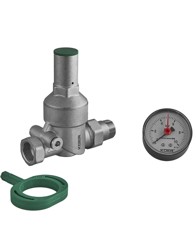 Редуктор давления с манометром мембранный Koer KR.1239 - 3/4 (KR5880)