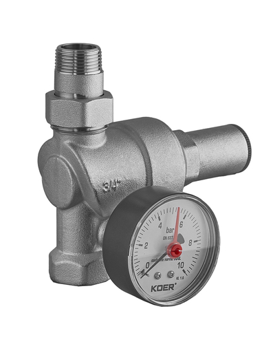 Редуктор давления с манометром мембранный Koer KR.1239 - 3/4 (KR5880)