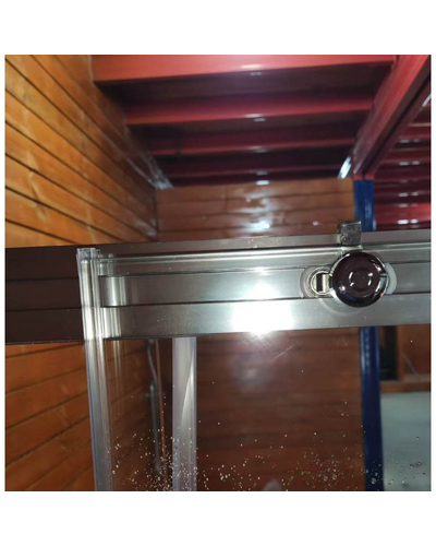 Шторки стеклянные на ванну раздвижные Koer SR BS06-120x150-TR-01 прозрачное стекло Easy Clean 6мм, хром (KR5945)