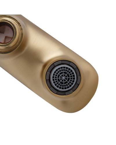 Смеситель для ванны с коротким изливом Koer KB-40028-12 золото мат (KR5307)