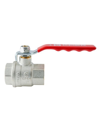 Кран шаровый ГГВ Koer Extreme KE.214-25 - 1" FF ручка "рычаг" красная (KR5746)