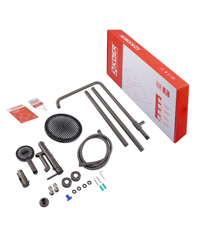 Душевая система со смесителем Koer KB-56029-07 3 функции графит (KR5497)