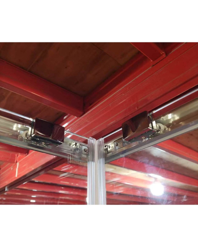 Душова кабіна без піддону Koer SR SC10-90x90x195-TR-01 прозоре скло Easy Clean 6мм, хром (KR5942)