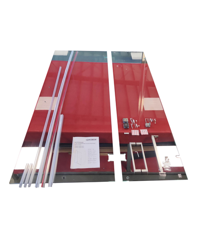 Двері в нішу Koer SR SD04-120x200-TR-07 прозоре скло Easy Clean 10мм, графіт (KR5388)