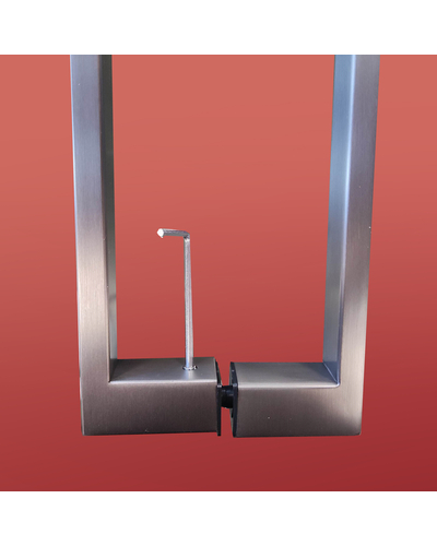 Двері в нішу Koer SR SD04-120x200-TR-07 прозоре скло Easy Clean 10мм, графіт (KR5388)