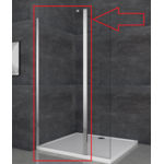 Душевая перегородка Koer SR SP03-120x200-TR-01 Walk-In прозрачное стекло Easy Clean 8мм хром (KR5398)