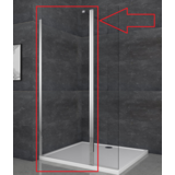 Душова перегородка Koer SR SP03-120x200-TR-01 Walk-In прозоре скло Easy Clean 8мм хром (KR5398)