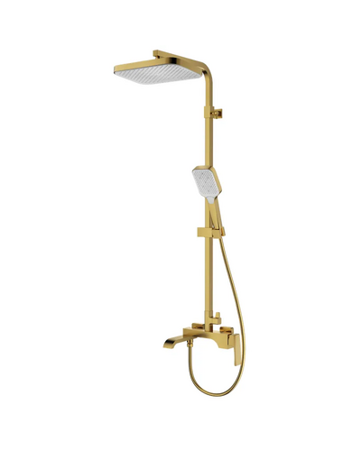 Душова система зі змішувачем Koer KB-56037-12 3 функції (матове золото) (KR6003)