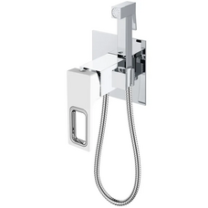Смеситель для гигиенического душа Koer KB-23009-04 (хром+белый) (KR5982)