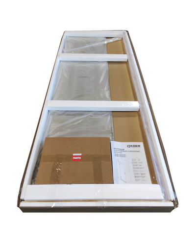 Двері в нішу Koer SR SD04-120x200-TR-07 прозоре скло Easy Clean 10мм, графіт (KR5388)