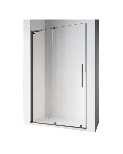 Двері у нішу Walk-In розсувні Koer SR SD07-120x200-R-TR-07 прозоре скло Easy Clean 8мм графіт права (KR5775)