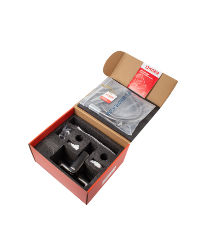 Змішувач для ванни з коротким виливом Koer KB-40028-07 графіт (KR5308)