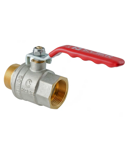 Кран шаровой ГШВ Koer Extreme KE.215-50 - 2" FM ручка "рычаг" красная (KR5755)