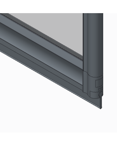 Шторки стеклянные на ванную складные Koer SR BS07-80x140-TR-01 прозрачное стекло Easy Clean 4мм, хром (KR5948)