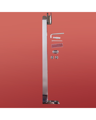 Боковая стенка для кабины Koer SR SW04-80x200-TR-01 прозрачное стекло Easy Clean 10мм, хром (KR5389)