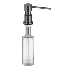 Дозатор для рідкого мила врізний Koer SDB-01-07 графіт (300 мл) (KR5627)