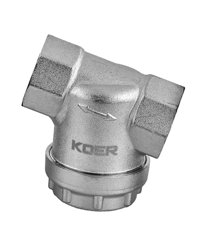 Фильтр грубой очистки Koer KR.F03-1/2.N - 1/2 универсальный никелированный (KR5471)