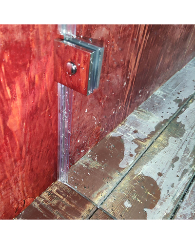 Боковая стенка для кабины Koer SR SW04-80x200-TR-01 прозрачное стекло Easy Clean 10мм, хром (KR5389)