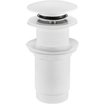 Донний клапан для раковини Koer PW-08-03 1.1/4  без переливу автоматичний Click-Clack білий (KR5787)