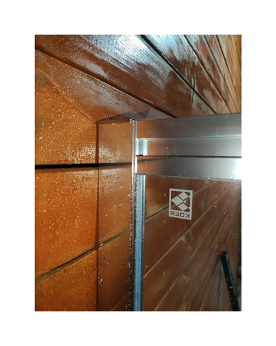 Шторки стеклянные на ванну раздвижные Koer SR BS06-120x150-TR-01 прозрачное стекло Easy Clean 6мм, хром (KR5945)
