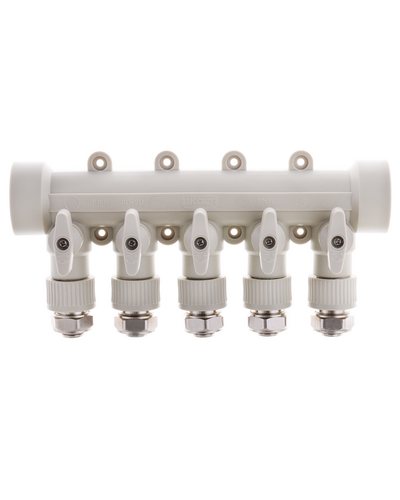 Коллектор распределительный 5-way с фитингом (40x20) PPR Koer K0193.PRO (KP2558)