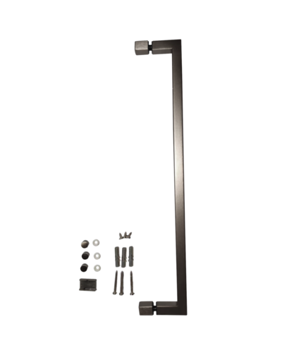 Шторки стеклянные на ванну распашные Koer SR BS02-80x140-TR-07 прозрачное стекло 6мм, графит (KR5941)