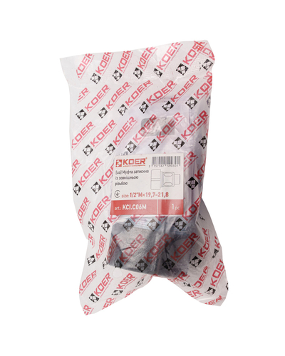 Муфта зажимная с наружной резьбой Koer KCI.C06M - 1/2"Мx19,7-21,8 (KR5903)