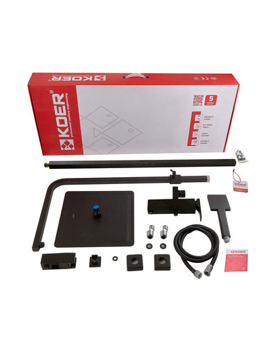 Душевая система со смесителем Koer KB-56010-05 (Цвет черный) (KR3495)