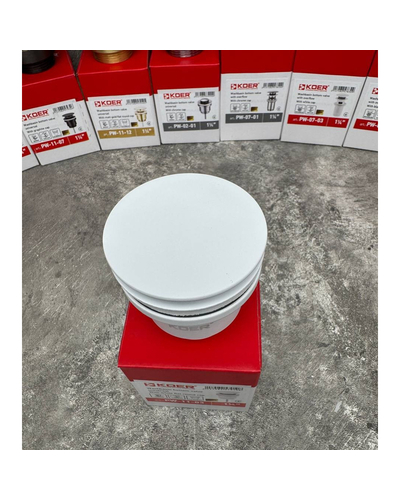 Донний клапан для раковини Koer PW-11-03 1.1/4 універсальний Click-Clack білий (KR5791)