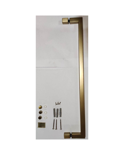 Шторки стеклянные на ванну распашные Koer SR BS02-80x140-TR-12 прозрачное стекло 6мм, матовое золото (KR5940)
