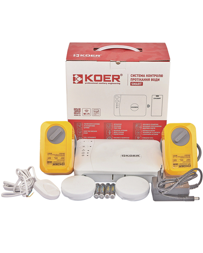 Система антизатопления Koer KR.1502.SET ½ 12V Smart Wi-Fi (KR5565)