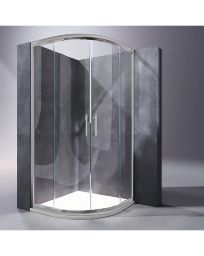 Душова кабіна без піддону Koer SR SC04-90x90x195-TR-02 прозоре скло Easy Clean 5мм SS Color (KR5682)
