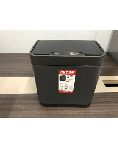 Відро для сміття сенсорне прямокутне Koer TC-020312-07 12 л колір графіт (KR5587)