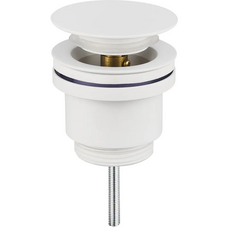 Донний клапан для раковини Koer PW-11-03 1.1/4 універсальний Click-Clack білий (KR5791)