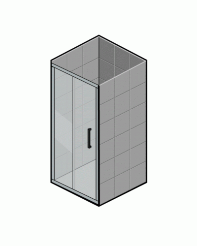 Дверь в нишу Koer SR SD01-120x200-TR-02 прозрачное стекло Easy Clean 8мм никель (KR5379)