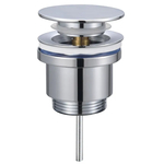 Донний клапан для раковини Koer PW-11-01 1.1/4 універсальний Click-Clack хром (KR5790)