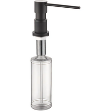 Дозатор для рідкого мила врізний Koer SDB-01-05 чорний (300 мл) (KR5626)