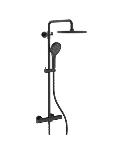 Душова система з термостатичним змішувачем Koer KB-55013-05 (Колір чорний) 3 функції (KR4731)
