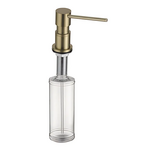 Дозатор для рідкого мила врізний Koer SDB-01-12 золото мат (300 мл) (KR5628)