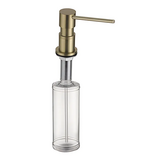 Дозатор для рідкого мила врізний Koer SDB-01-12 золото мат (300 мл) (KR5628)