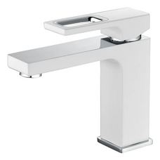 Смеситель для умывальника Koer KB-10009-04 (хром+белый) (KR5975)