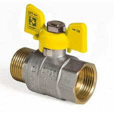 Кран кульовий Koer 1 ГШБ газ (KR.518.PR.GAS) (KR0054)