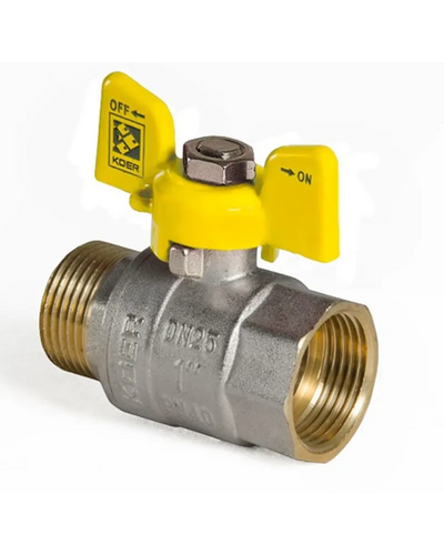 Кран кульовий Koer 1 ГШБ газ (KR.518.PR.GAS) (KR0054)